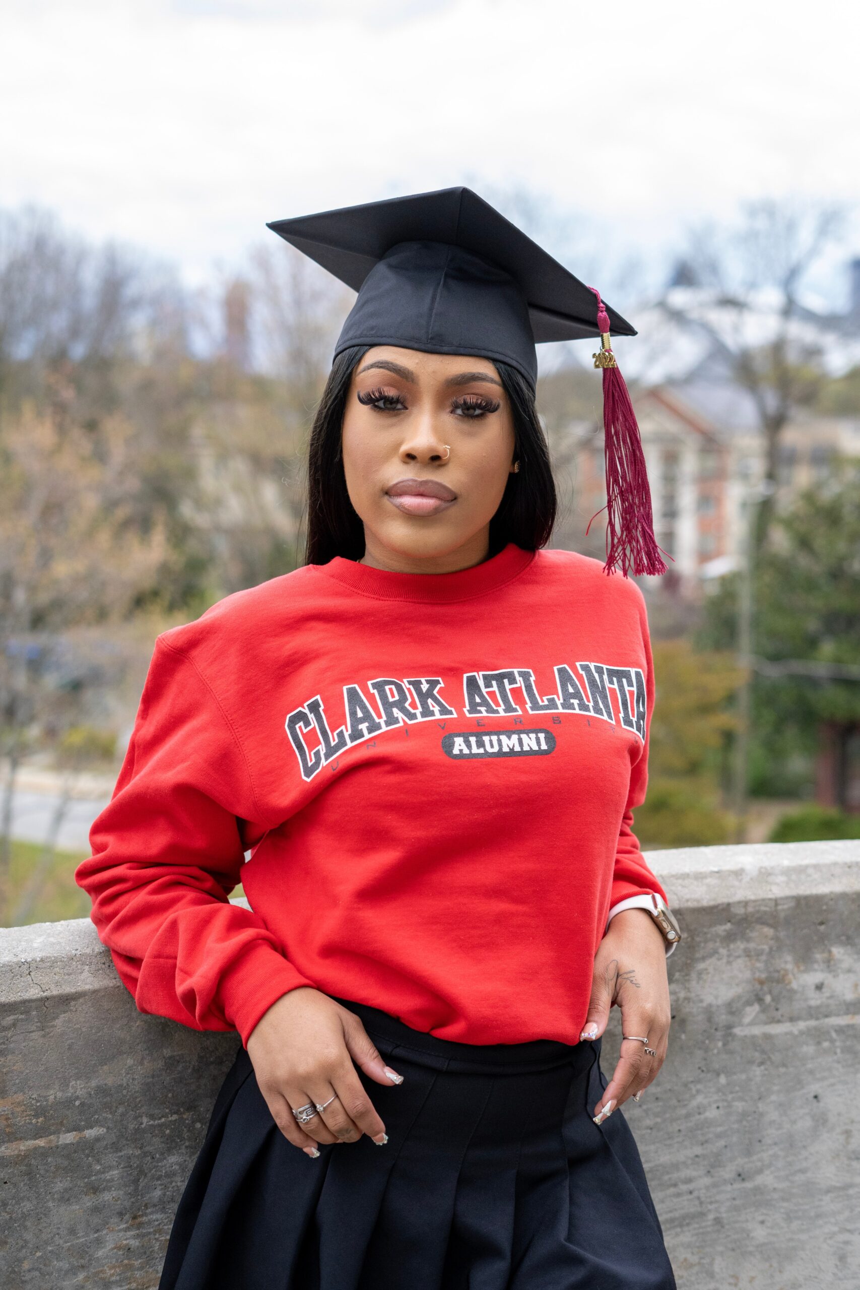 A female student from Clark Atlanta University.